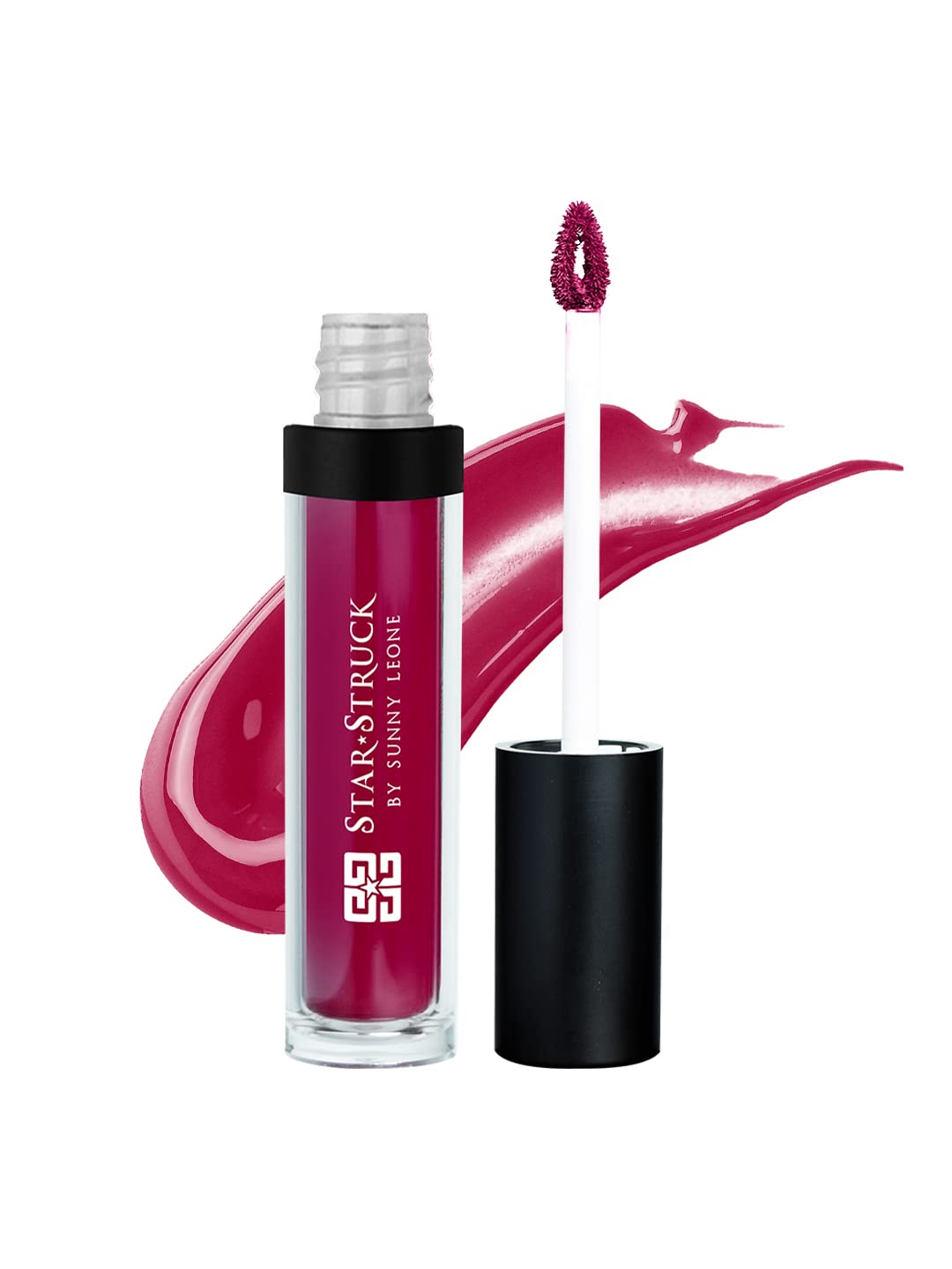 STARSTRUCK BY SUNNY LEONE Glossy Lip Tint For Women, Berry Lippy | Glossy Lipstick, Non Sticky, Hydrating, Light Weight & Long Lasting | With Jojoba Oil & Shea Butter