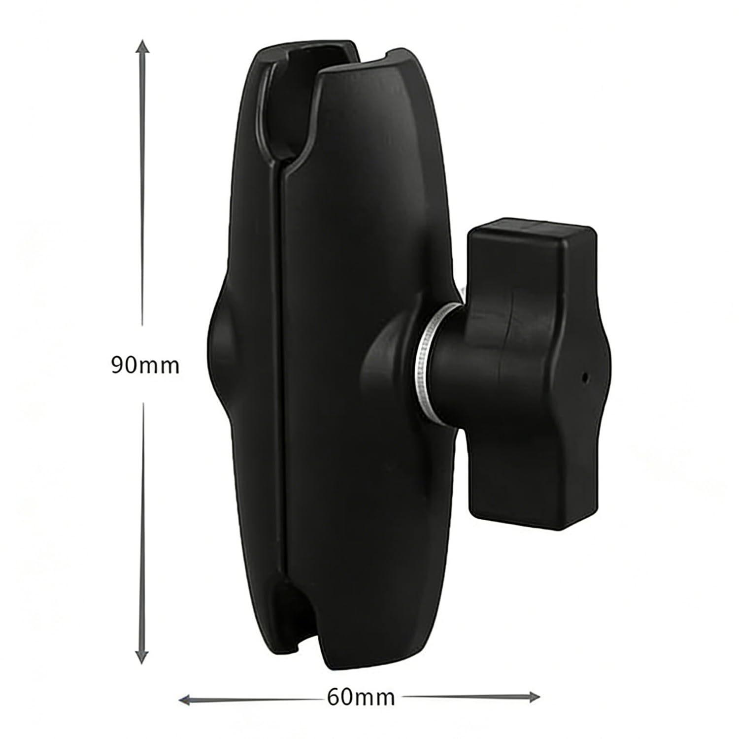Strg Support de tablette de voiture avec base ronde à visser pour iPad/tablettes 6"