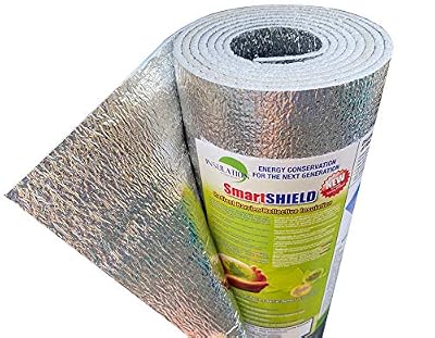 INSULATION MARKETPLACE SmartSHIELD -3mm 24inx10Ft ReflectiveINSULATION Roll, Foam Core Radiant Barrier, ThermalINSULATION Shield - Engineered Foil