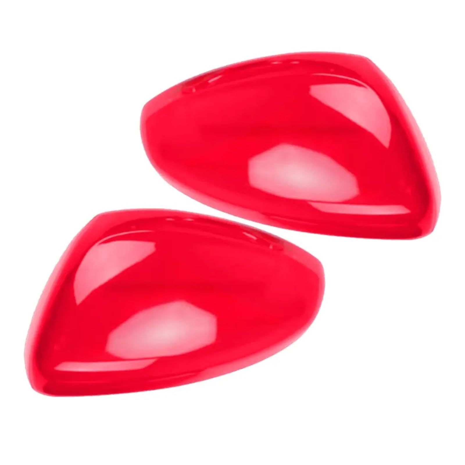 Copertura Specchietto Retrovisore Per Citroen Per C3 2016 2017 2018 1 Paio Di Copri Specchietti Retrovisori Laterali Rosso Lucido, Autoadesivi In ​​ABS. Calotte Specchietto