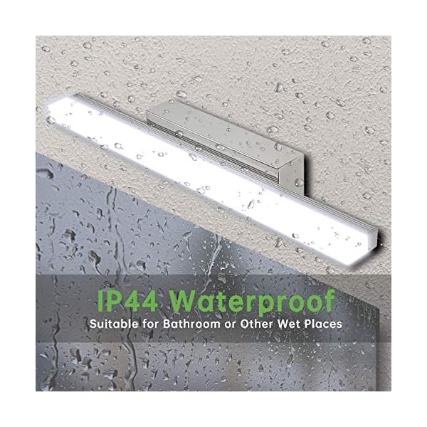 Kimjo LED Spiegelleuchte 9W 40CM, Bad Spiegellampe IP44 für Badzimmer Neutralweiß 4000K 900LM, 230V Badleuchte… – Bild 3