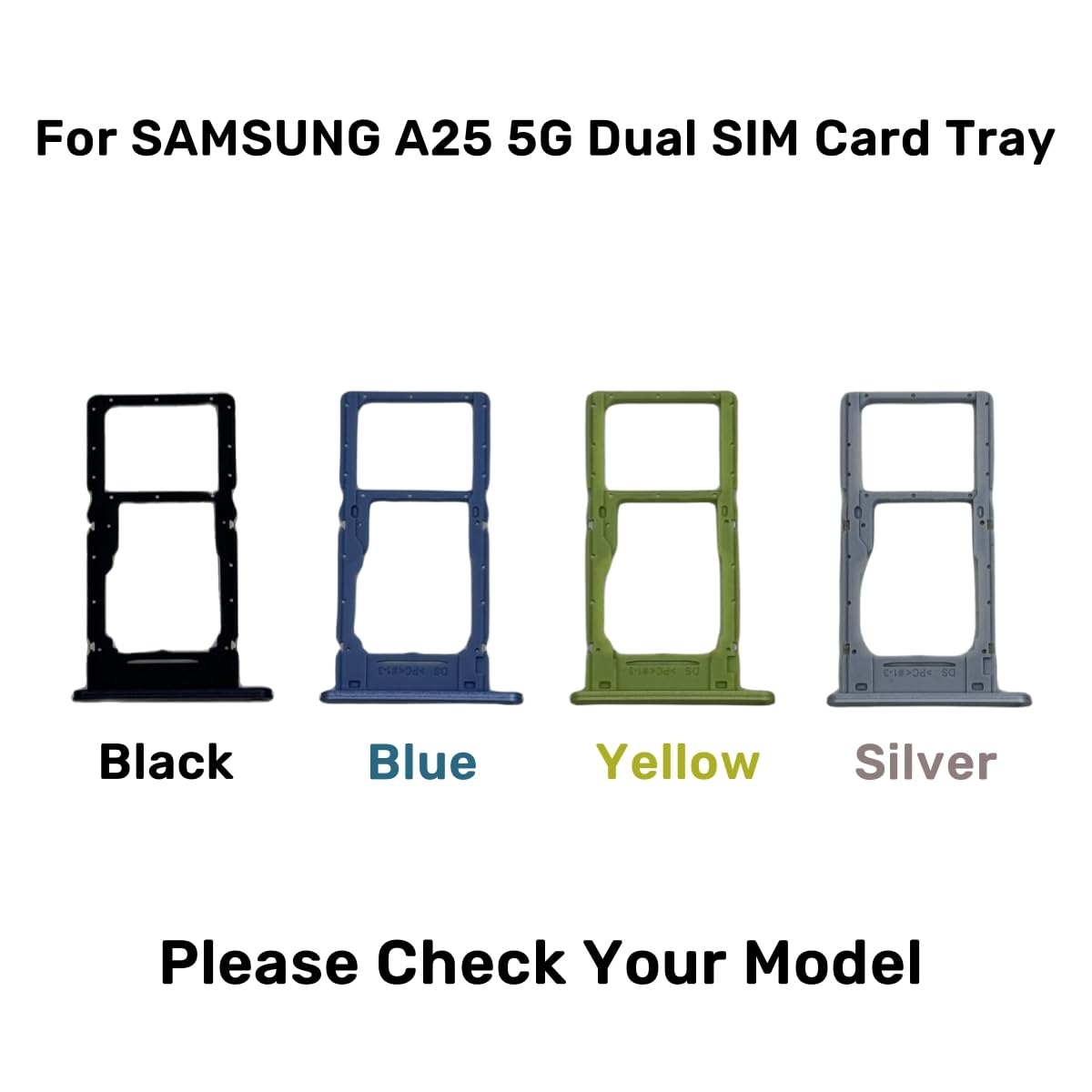 Amazon.com: LNONLS Galaxy A25 5G Dual SIM Card Tray Slot Holder