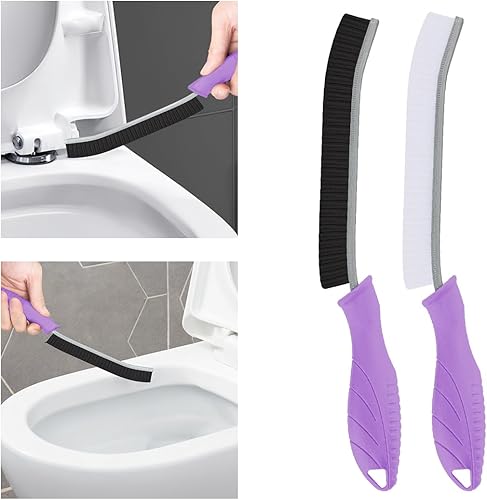Miniatura 16 de 4 cepillos de limpieza de baño, cepillo de limpieza de baño, cepillo profundo con agujero para colgar, cepillo multifuncional de limpieza de huecos,