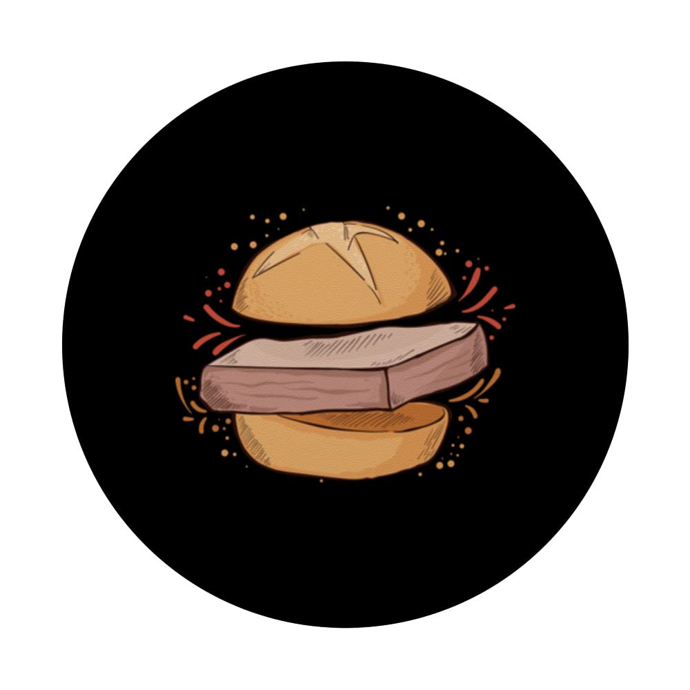 Meatloaf Meatloaf Bun Fan PopSockets Swappable PopGrip, Black - Image 3