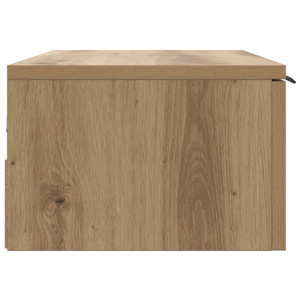 vidaXL Armadietto a Muro Rovere Artigianale 68x30x20 cm in Truciolato, Mobile pensile, mobiletto a Muro, armadietto a Parete, Mobile a Muro