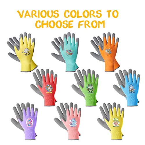 COOLJOB Kids Garden Gloves Purple