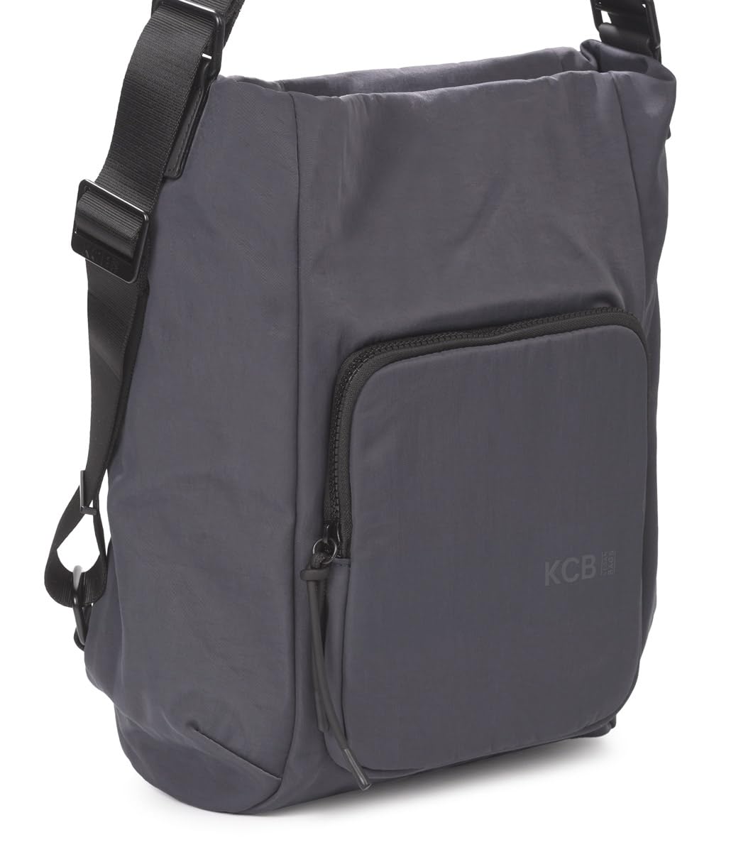 KCB Bolso-Mochila Tape | Versátil y Práctico | Múltiples Bolsillos con Cremallera | Material Resistente | Asas Ajustables | 100% Vegano