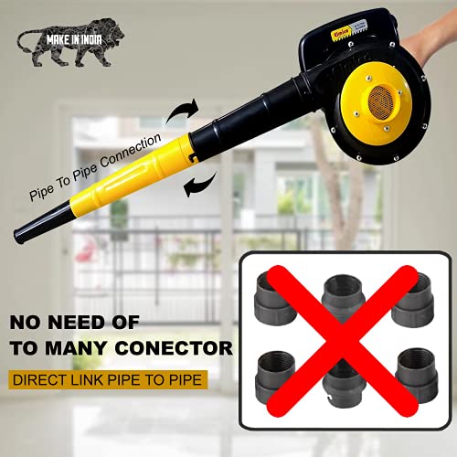 Image of Elmico 700W Continuously with 2 Extra Blower Pipe (Made in India) Blowers for Cleaning Dust /100% Copper Armature /Lead /Dust Remover /Pc Cleaner /Ac Cleaner /Electric Air Blower Guaranteed Motor Heavy Duty