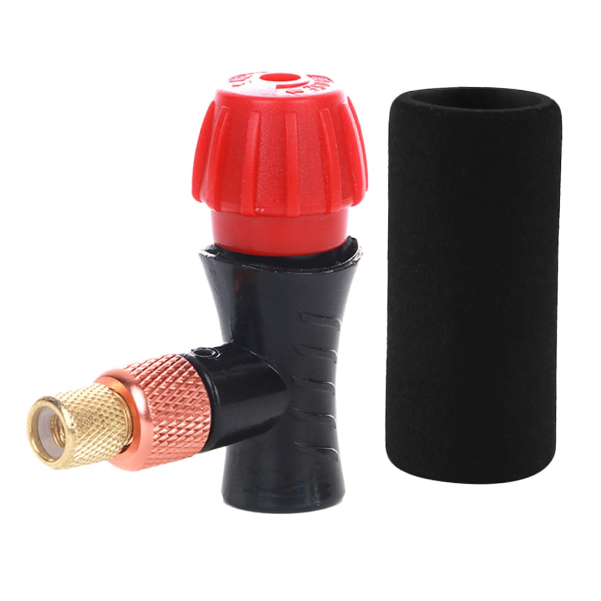Anneome Inflator Compressor for Road Mountain Bikes Co2 Inflator Valve Sponge Cover
