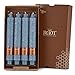 Root Candles Timberline Collenette 4-Count Unscented Dinner Candles, 9-Inch,Williamsburg Blue