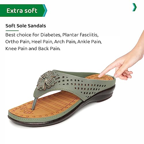 Image of ORTHO JOY Fancy doctor slippers | Soft chappal for women | Comfortable Footwear for women