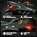 Diecast Fighter Jet Toy Military Falcon Replica Model - 1:400 Scale Airplane Pullback Metal Alloy Aircraft Vehicle with Flashing Lights and Sound