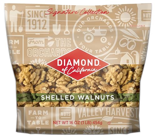 Image of Diamond of California Signature Shelled Walnut Halves and Pieces 16 oz
