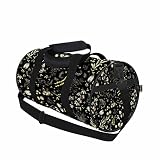 AOYEGO Leaves Travel Duffle Bag Watercolor Old World Florals Overnight Bag For Men Women Weekender B
