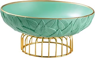 Modern Storage Box Home Living Room Coffee Table Candy Tray Nut Storage Fruit Tray Jewelry Snack Boxs (Color : Green) (Green)