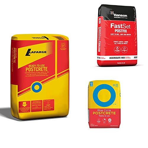 6 x 20kg Bags New Concrete Fence Gate Post Crete Post Mix Lafarge/Hanson/Blue Circle Cement Postcrete