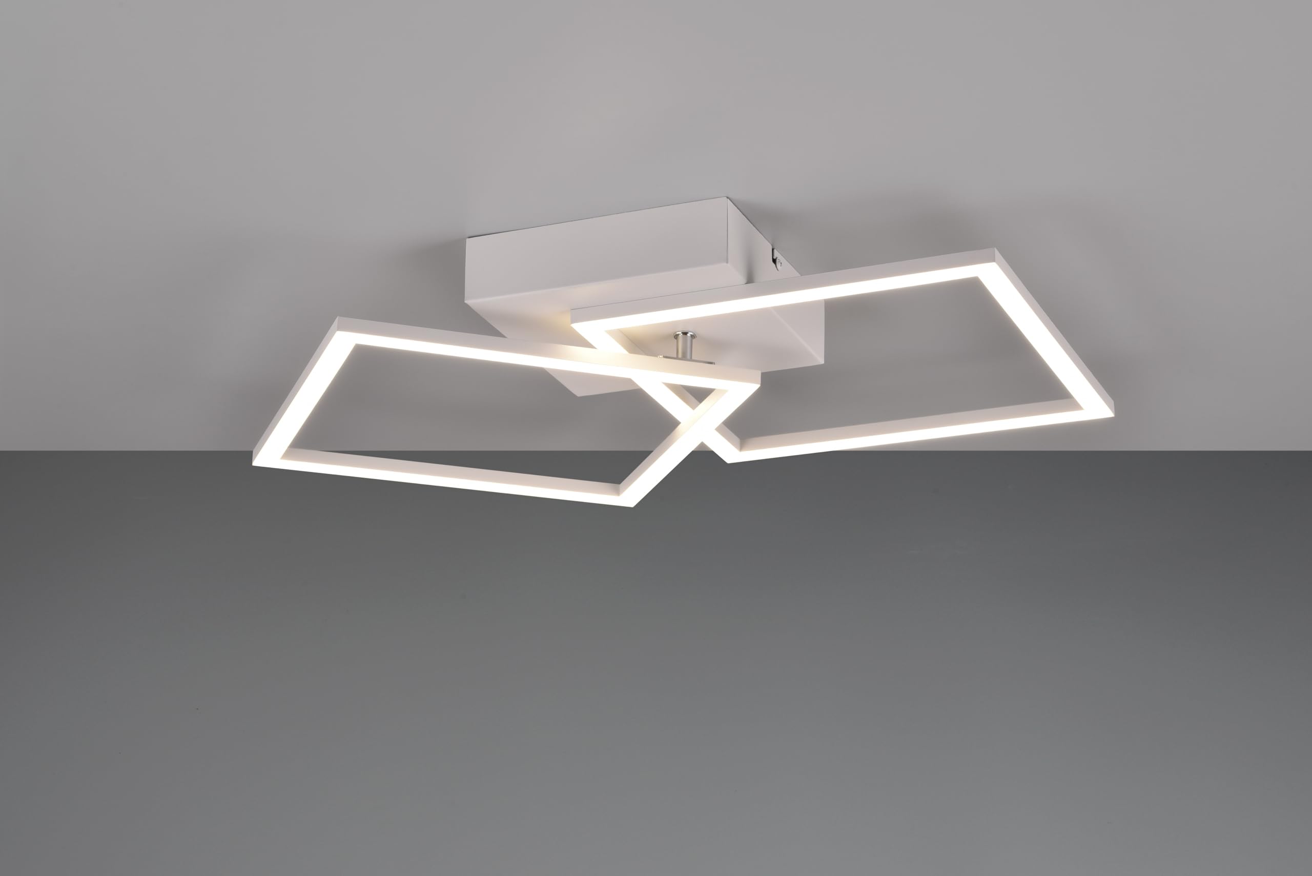 Reality LED Plafonnier Trail R64492131, Métal Blanc mat, avec LED 20 Watt