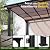DAUSOLA 10x10 FT Gazebo Pergola for Patio, Gazebos Pergola on Clearance with Sloped Roof, Hard Top Lean to Gazebo, Large Wall-Mounted Heavy Duty Awnings for Patio, Backyard, Deck