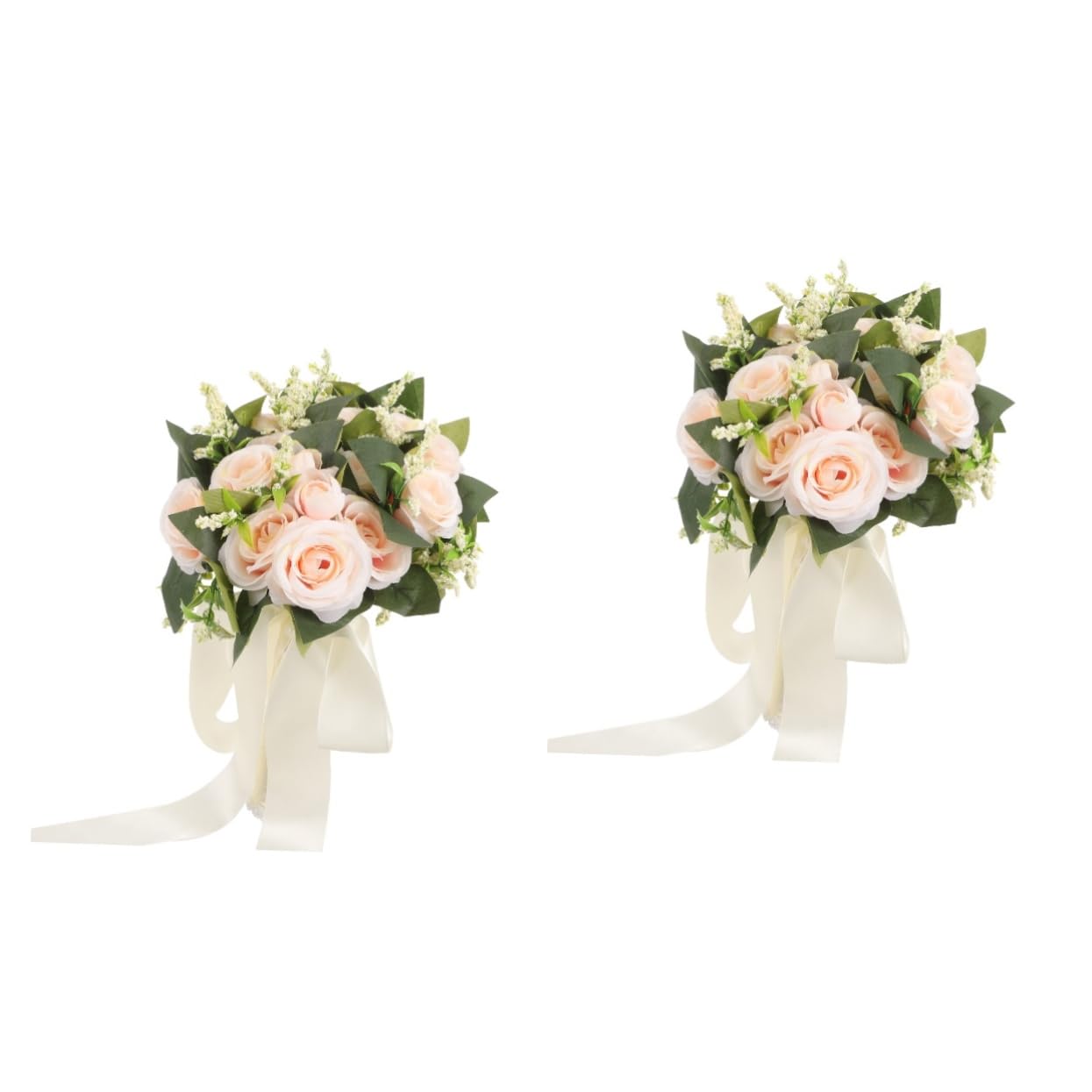 Abaodam 2 Pz Centrotavola Matrimonio Floreale Lancio Del Mazzo Damigella D'onore Che Tiene Il Mazzo Centrotavola Bouquet Di Fiori Arredamento Esterno Sposa Rosa Vaso Fiore Di Seta