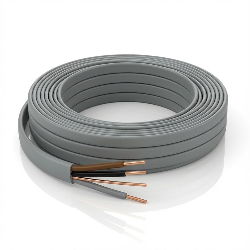 LampStation 6243Y 3 Core and Earth Cable 1.5mm Grey Lighting 1 Metre