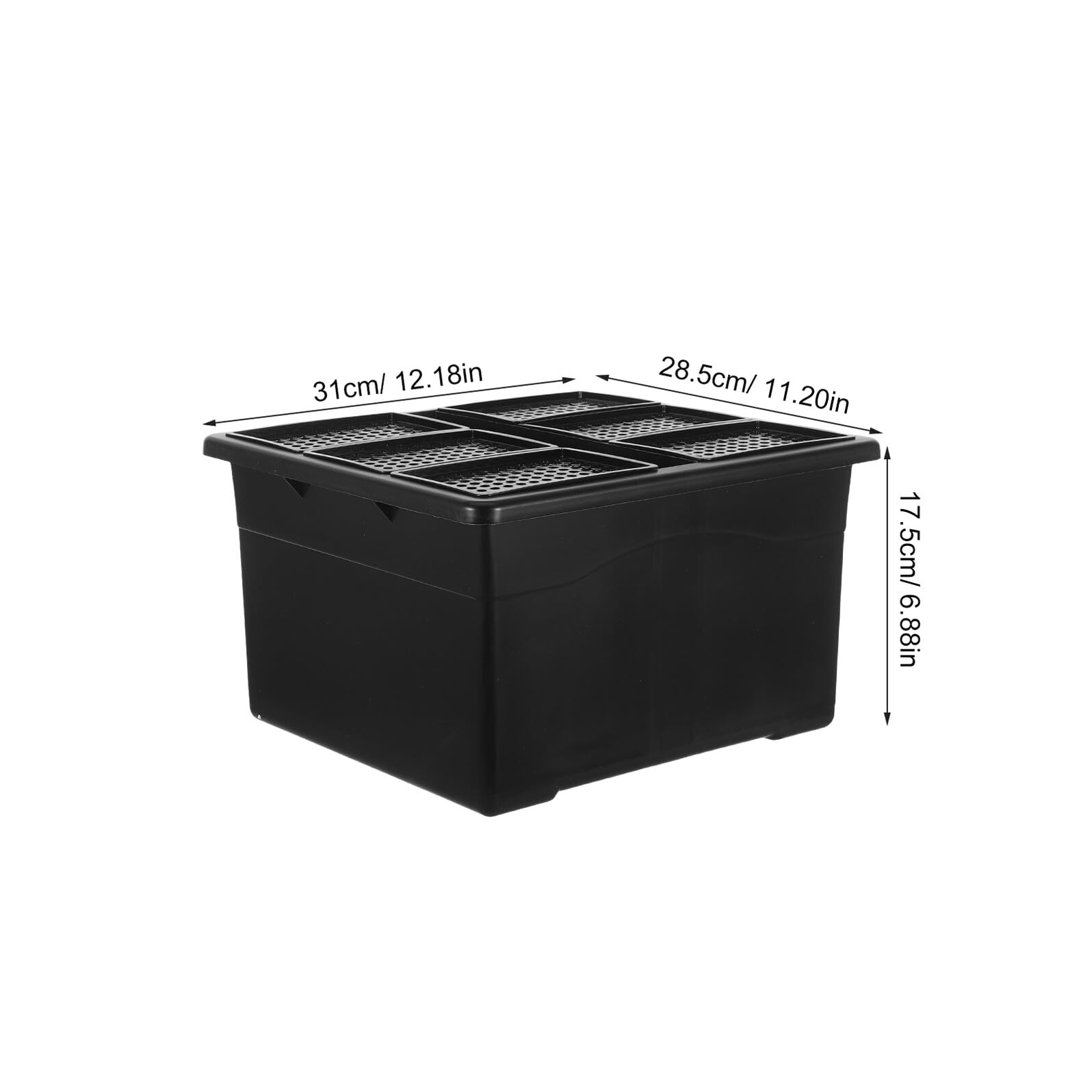 UPKOCH Set de 6 Jardineras Hidropónicas de Plástico Resistente 96 Orificios para Cultivo Hidropónico Interior Contenedor para Plantas Acuáticas Bandeja para Germinación en Laboratorio