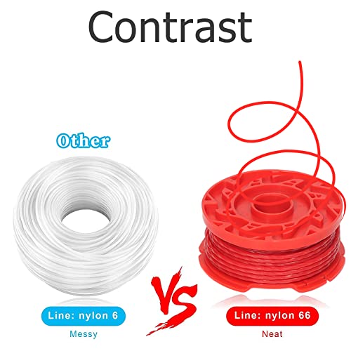 Image of CMZST080 CMZST0803 8pcs String Trimmer Line(0.08 inch,20Ft) with Cap Head,Weed Eater Wacker Replacement String Line,Compatible with Craftsman CMCST910 Series, CMCST910M1 CMCST910B