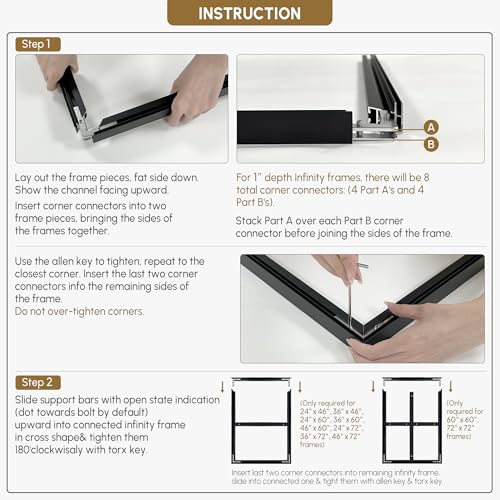 SIGNWIN 36"x46" Extra Large Framed Wall Art Neutral Cloudy Abstract Illustration, Soft Atmospheric Design for Home Living Room Bedroom Decor (Frame Assembly Required) - Image 7