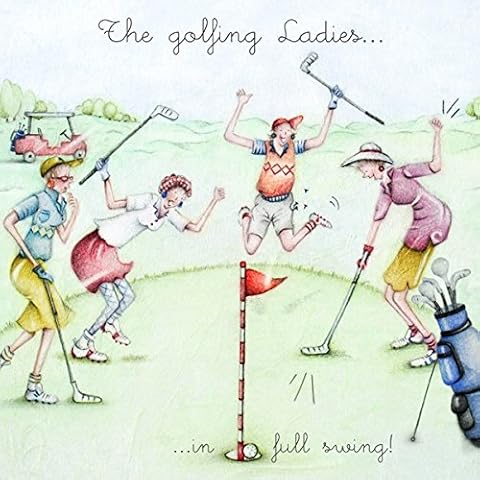 Ladies Golf Card - The Golfing Ladies....in full swing! - Berni Parker Cover