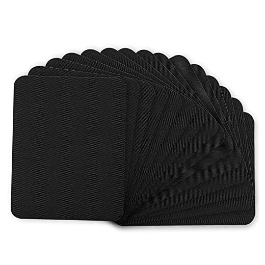 flicken zum aufbügeln jeans,Kinder und Erwachsene 7 Flicken zum Aufbügeln,15 Stück Aufbügler Erwachsene,Applikation Aufbügelflicken,Denim Patches zum Aufbügeln für DIY,Aufnäher Patch Sticker Kleidung,Jeans Bügelflicken Schwarz Abriebfest (9,5x12,5 cm)