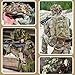 Favuit Tactical Helmet Cover, Camouflage Fast Helmet Cover Adjustable Tactical Gear Paintball Airsoft Equipment fit PJ BJ MH Fast Helmets(Desert Camo)
