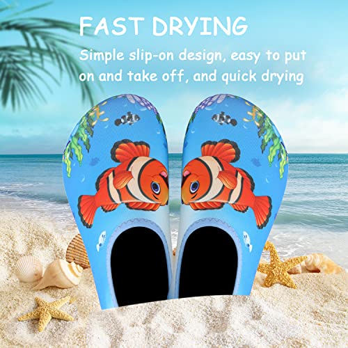 Image of ANLUKE Kids Boys Girls Water Shoes Barefoot Aqua Socks Fast Dry Beach Swim Outdoor Sports Shoes for Toddler