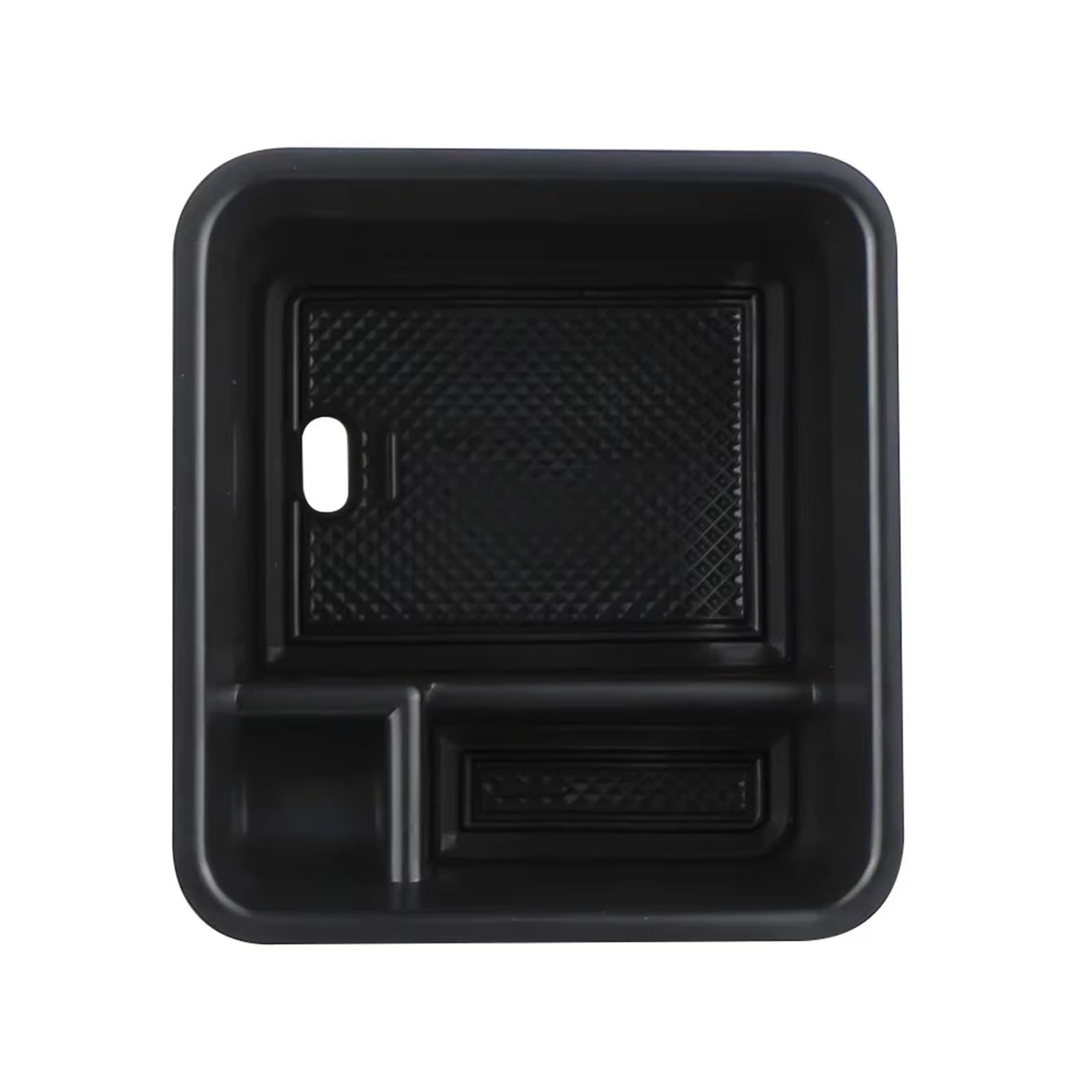 HNDZCYSMGS Boot Organiser Compatible With VW For T-Cross 2018-2024 Armrest Storage Box Tray ABS Car Container Organizer Accessories