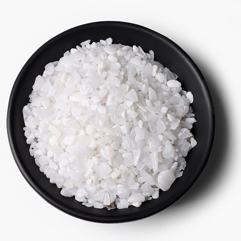 20g 50g 100g Ghiaia di Agata Bianca Naturale con Piccole schegge for la Decorazione Domestica Acquario Decorazione Acquario Raccolta domiciliare (Color : White Agate, Size : 50g)