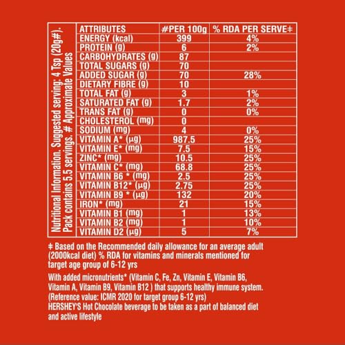 Image of Hershey's Hot Chocolate 110gm