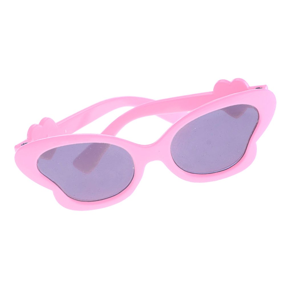 1 Pair Fashion Doll Cute Pink Glasses Eyeglasses Sunglasses Spectacles for 18'' American Girl Our Generation Dolls Clothes Accessories