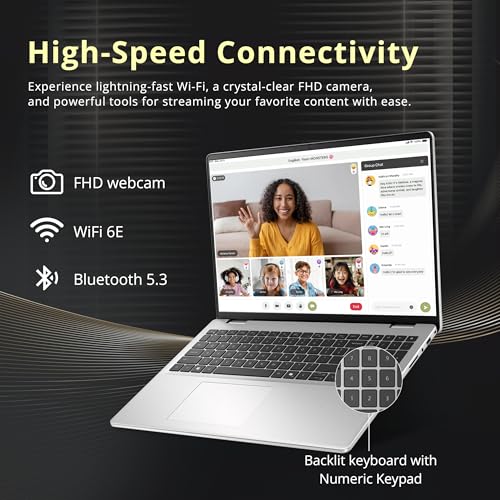 Image of Dell 16″ FHD+ Touchscreen Laptop, Intel Core 7 150U, 32GB DDR5 RAM, 2.28TB Storage (2TB SSD + 288GB Docking Station Set), Wi-Fi 6E, Backlit Keyboard, Fingerprint Reader, Windows 11, Platinum Silver