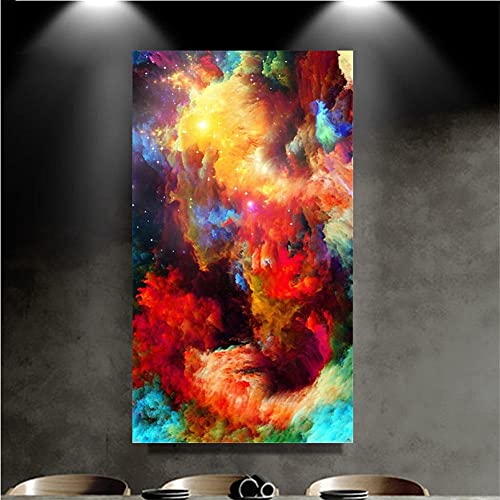 Diamond Painting Kit Cadeau Créatif 5D | Idée Cadeau Broderie Strass Nuage Abstrait Grand Format - 2