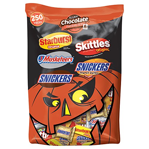 ๐ Flash Sale SNICKERS, 3 MUSKETEERS, SKITTLES & STARBURST Halloween Chocolate Candy Variety Mix 95.1-Ounce 250 Count (Pack of 1) ๐ Flash Sale SNICKERS, 3 MUSKETEERS, SKITTLES & STARBURST Halloween Chocolate Candy Variety Mix 95.1-Ounce 250 Count (Pack of 1)