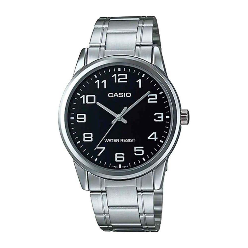 Casio MTPV001D-1B męski zegarek kwarcowy w kolorze srebrnym
