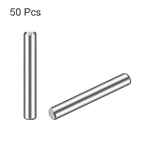 Vista 2 de uxcell 3 x 20mm(Approx 1/8") Dowel Pin 304 Stainless Steel Wood Bunk Bed Dowel Pins Shelf Pegs Support Shelves 50Pcs