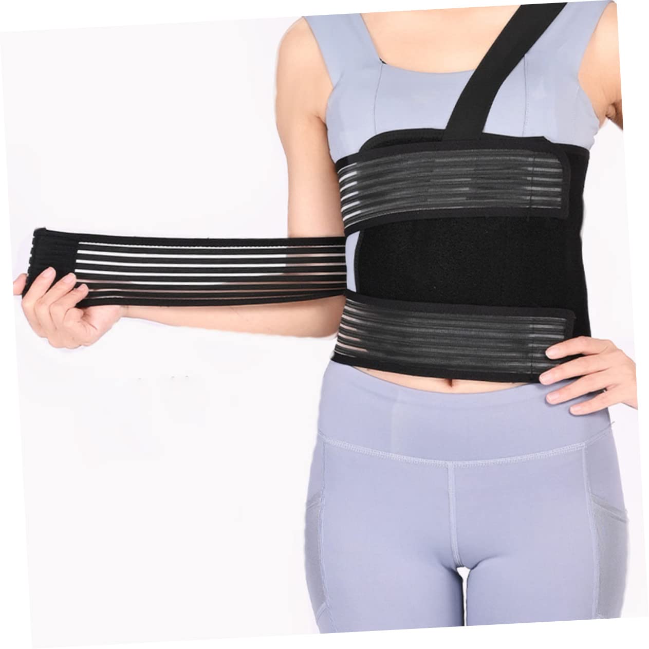 TOBBOMEY Chest Support Brace Rib Fracture Fixation Rib Support Breathable Comfortable Vest
