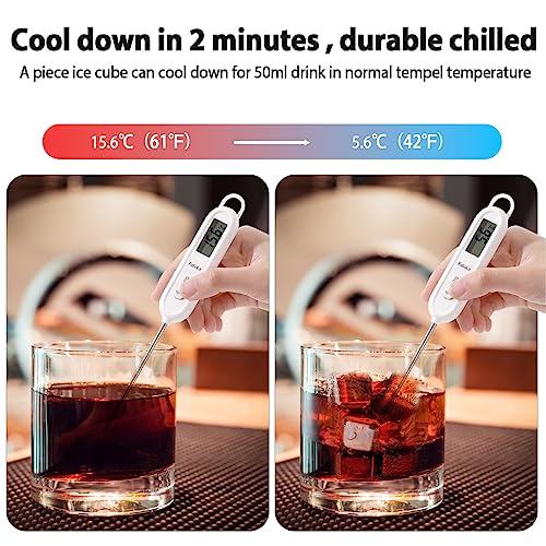 Lecone Whiskey Ice Cubes Reusable Ice Cubes For Drinks, 8Pcs Whiskey Stones Set Stainless Steel Ice Cube With Ice Tongs For Whiskey, Vodka, Liqueurs, Wine, Beverage Juice Or Soda #TOP4