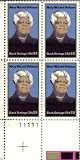 1985 MARY MCLEOD BETHUNE ~ BLACK HERITAGE ~ BLACK HISTORY ~ CIVIL RIGHTS #2137 Plate Block of 4 x 22 cents US...