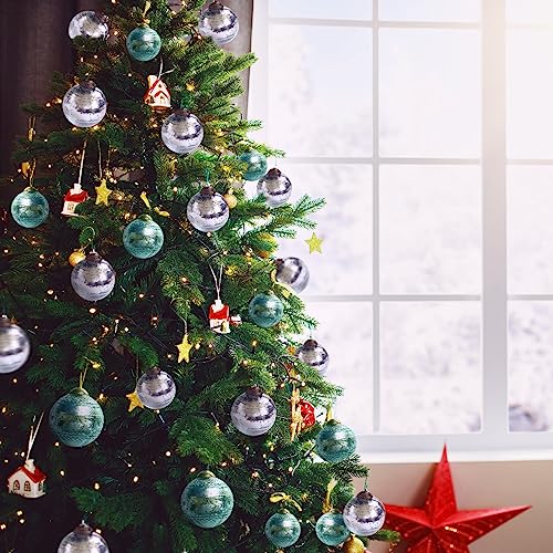 Setof4crystalbluemercuryglassornaments315elegantetchedballperfectforchristmastreehangingholidaydecorationgiftshomedecor  Urban Country Home Decor Set of 4 crystal blue mercury glass ornaments 315 elegant etched ball perfect for christmas tree hanging holiday decoration gifts home decor  urban country home decor