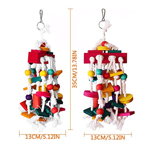 Bebester - Giocattoli da masticare per pappagalli