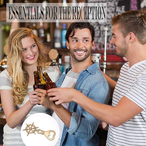 Artisan-SH Rudder Flesopener - Cool Beer Opener, Sailor Boat Voyage Gift, gepersonaliseerde flesopener met prachtige verpakking, kan worden gebruikt voor feesten, feesten, bars, collecties (goud) - Image 7