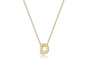 Dainty Personalized Gold Initial Necklace for Women