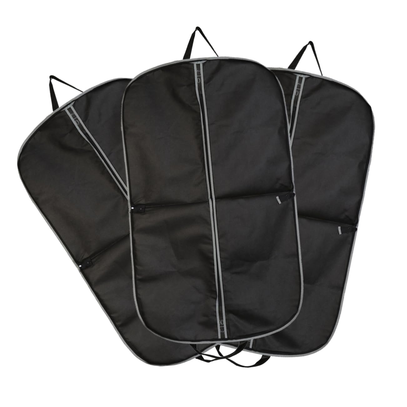 Gatuida 3 Piezas Guardapolvo para Ropa de Viaje Fundas Protectoras de Viaje Color Negro Cierre de Cremallera el Maletero del Coche Transporte
