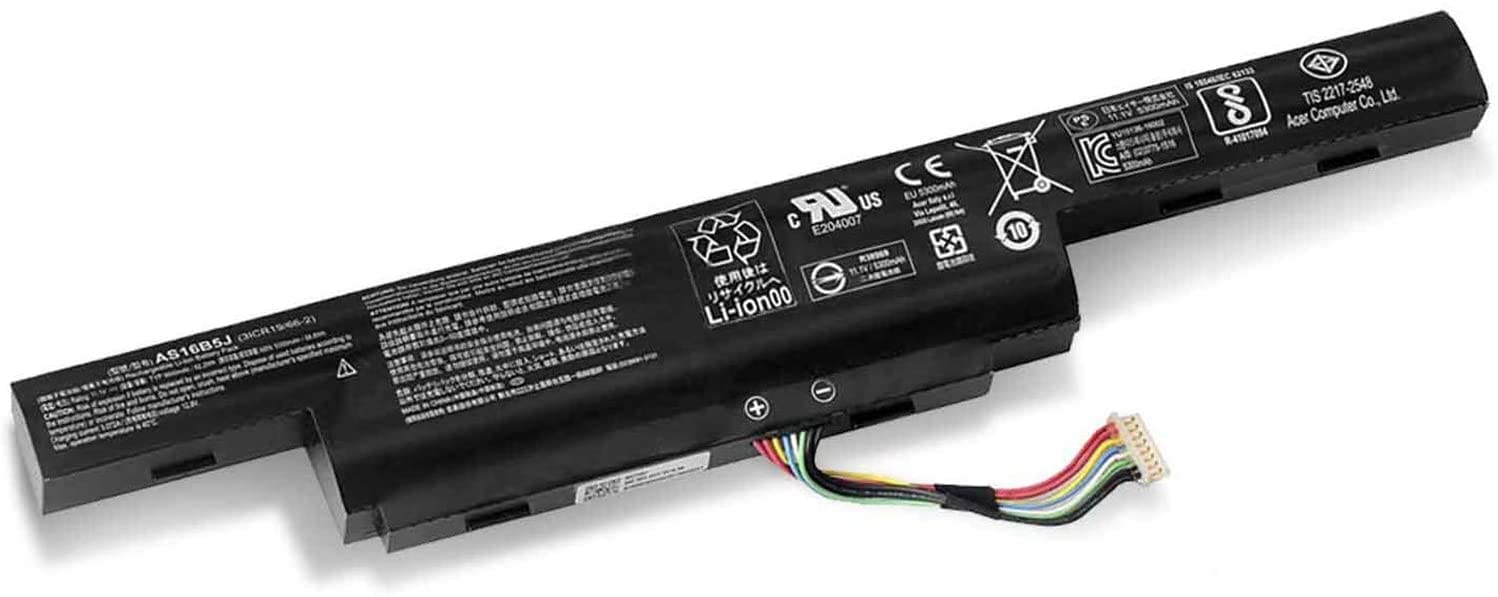 AS16B5J AS16B8J 31CR19/66-2 3ICR19/66-2 3INR19/66-2 Laptop Battery Replacement for Acer Aspire 15.6" E5-575G E5-575G-53VG E5-575G-75MD E5-575-33BM E5-575G-57D4 E5-575G-5341(11.1V 62.2Wh 5600mAh)