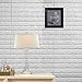 CHMINIG White Brick 3D Self-Adhesive Wall Panels Faux Foam Bricks Wallpaper for Living Room Bedroom Background Wall Decoration(10 Pack,White 57.5 sq feet)